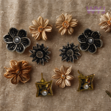 Rustic Bloom & Petal Stud Set
