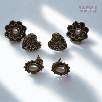 Pastel Stone Floral Studs