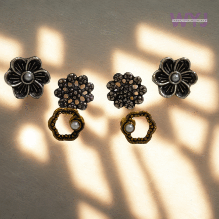 Vintage Rose Filigree Earrings