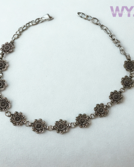 Oxidized Silver Floral Matha Patti – Traditional Head Jewellery