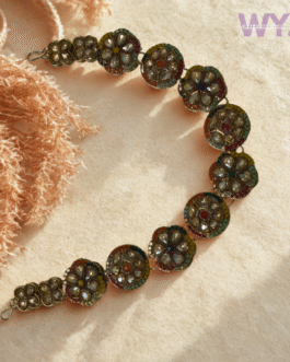 Multicolor Kundan Antique Matha Patti – Bridal Headpiece