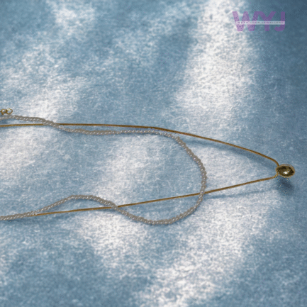 Elegant Dual-Layer Gold & Pearl Chain Necklace