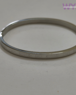 Engraved Silver Designer-Inspired Bangle