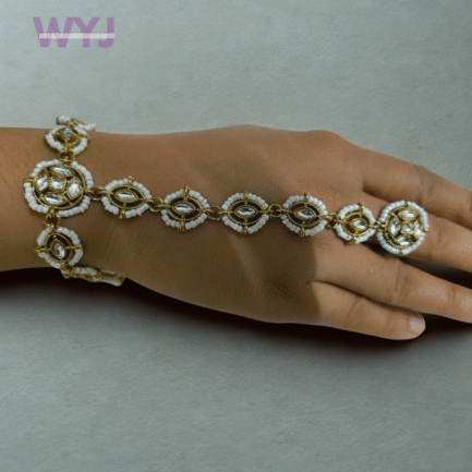 Kundan & Beaded Haath Phool Hand Harness