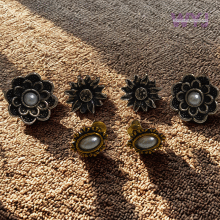 Rustic Blossom Studs Combo