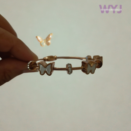 Golden Butterfly Charm Bracelet