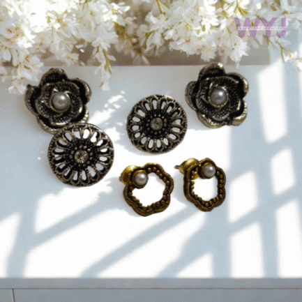 Vintage Bloom Studs Set