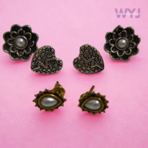 Spark Heart & Pearl Stud Combo