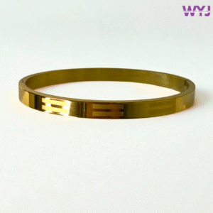 Minimalist Gold-Tone Geometric Kada – Sleek & Timeless