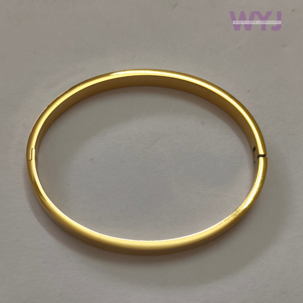 Kada Minimalist Geometric Engraved Gold-Tone - Image 2