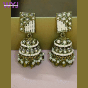 Jhumka Kundan Pearl & Bead