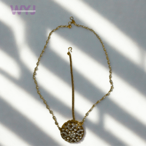 Tikka with Pearl Chain – Traditional Bridal
