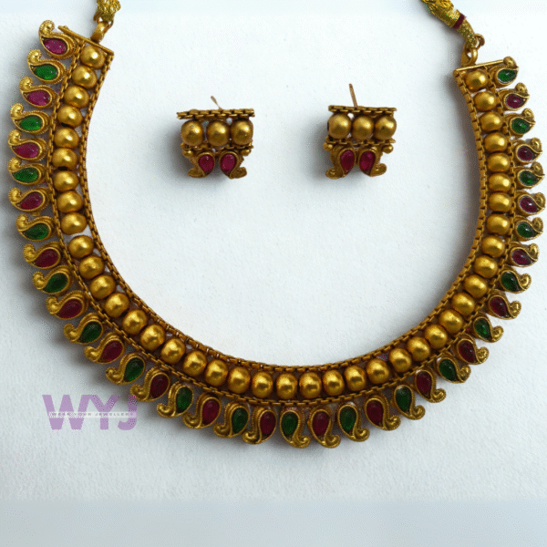 Necklace Temple Antique Gold Plated | WYJ