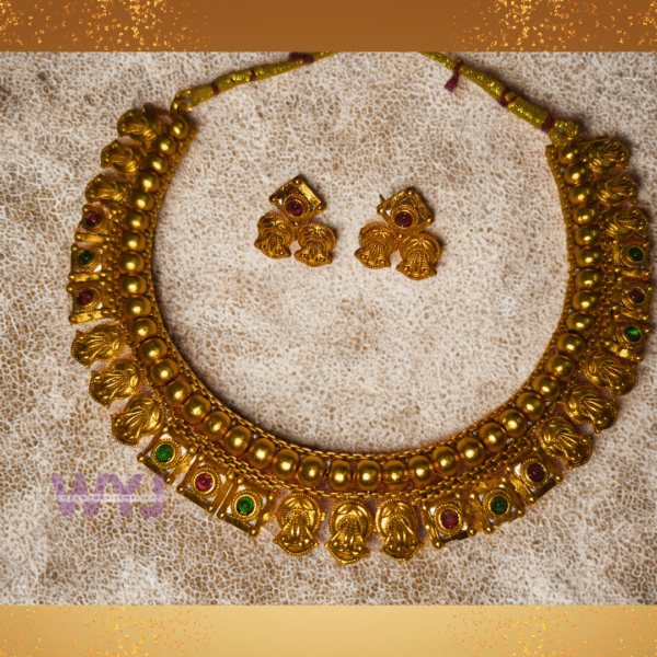 Necklace with Earring Antique Temple | WYJ - Image 2