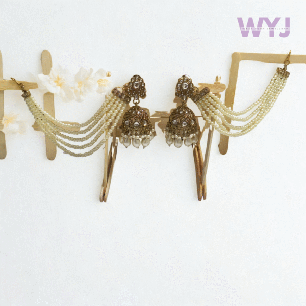 Jhumka Royal Layered Pearl Chain