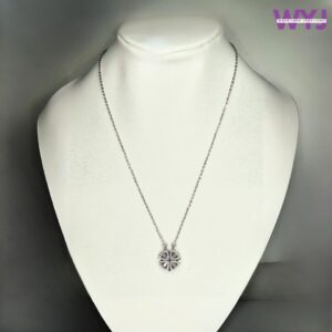 Minimal Silver Medallion Pendant Necklace | Everyday Charm on Fine Chain